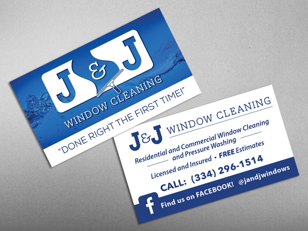 J&J Window Cleaning - Business Cards